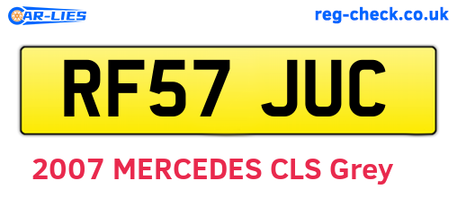 RF57JUC are the vehicle registration plates.