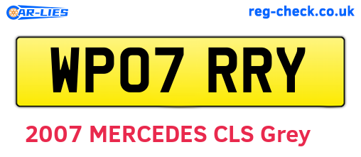 WP07RRY are the vehicle registration plates.