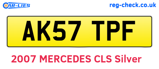 AK57TPF are the vehicle registration plates.