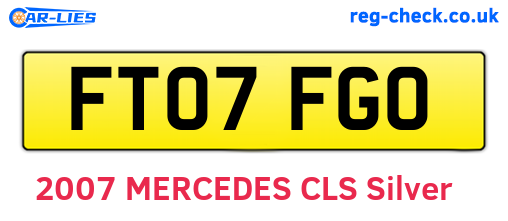 FT07FGO are the vehicle registration plates.