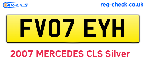 FV07EYH are the vehicle registration plates.