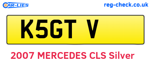 K5GTV are the vehicle registration plates.