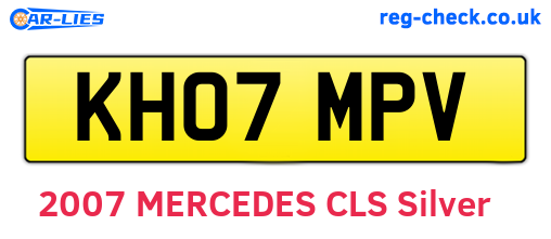 KH07MPV are the vehicle registration plates.