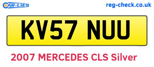 KV57NUU are the vehicle registration plates.