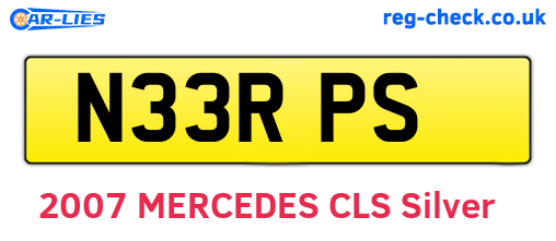 N33RPS are the vehicle registration plates.
