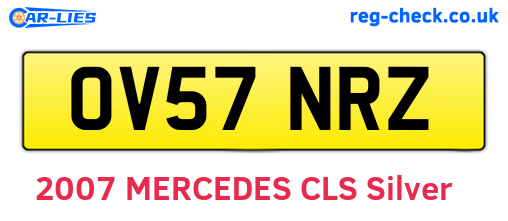 OV57NRZ are the vehicle registration plates.