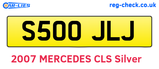 S500JLJ are the vehicle registration plates.