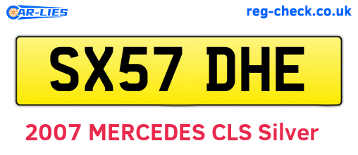 SX57DHE are the vehicle registration plates.
