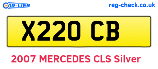 X22OCB are the vehicle registration plates.
