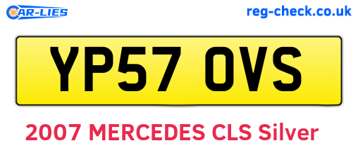 YP57OVS are the vehicle registration plates.