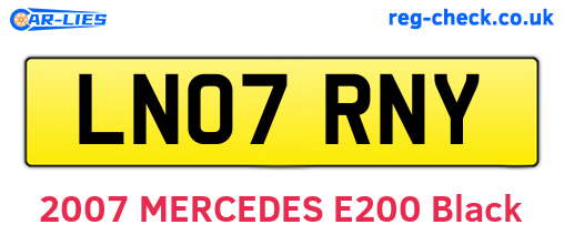 LN07RNY are the vehicle registration plates.