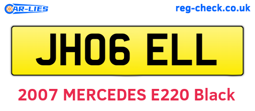 JH06ELL are the vehicle registration plates.