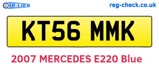 KT56MMK are the vehicle registration plates.