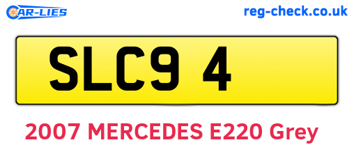 SLC94 are the vehicle registration plates.