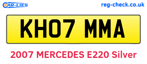 KH07MMA are the vehicle registration plates.