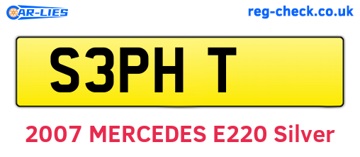 S3PHT are the vehicle registration plates.