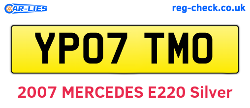YP07TMO are the vehicle registration plates.