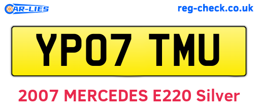 YP07TMU are the vehicle registration plates.