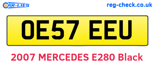 OE57EEU are the vehicle registration plates.