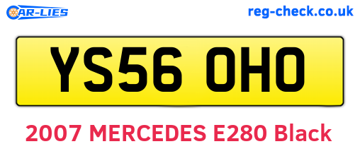 YS56OHO are the vehicle registration plates.
