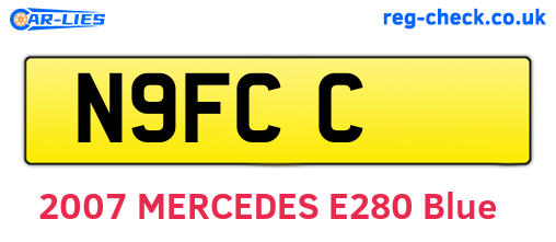 N9FCC are the vehicle registration plates.