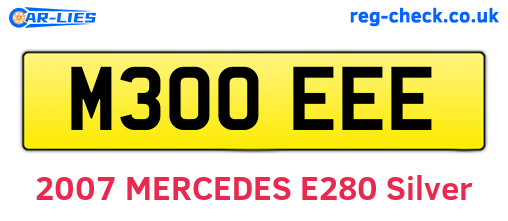 M300EEE are the vehicle registration plates.
