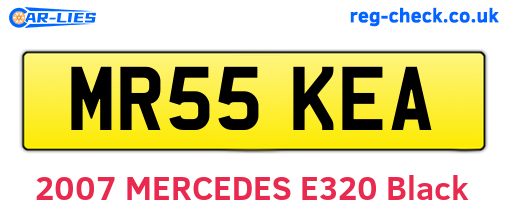 MR55KEA are the vehicle registration plates.