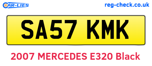 SA57KMK are the vehicle registration plates.