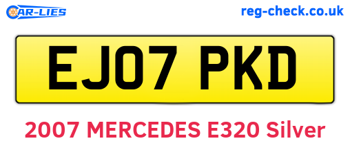 EJ07PKD are the vehicle registration plates.