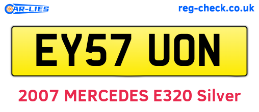 EY57UON are the vehicle registration plates.