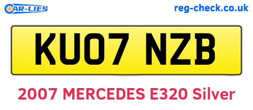 KU07NZB are the vehicle registration plates.
