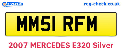 MM51RFM are the vehicle registration plates.