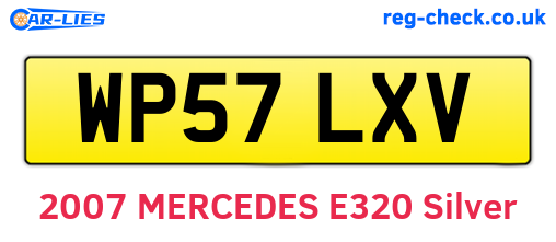 WP57LXV are the vehicle registration plates.