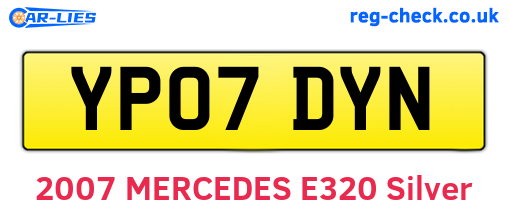 YP07DYN are the vehicle registration plates.