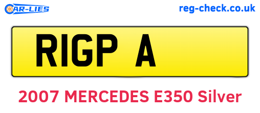 R1GPA are the vehicle registration plates.