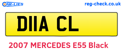 D11ACL are the vehicle registration plates.