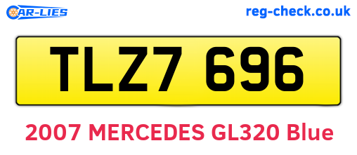 TLZ7696 are the vehicle registration plates.