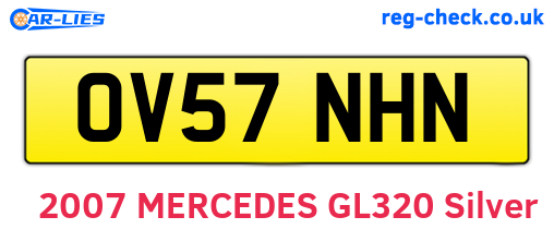 OV57NHN are the vehicle registration plates.