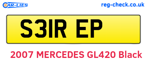 S31REP are the vehicle registration plates.