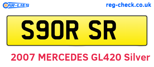 S90RSR are the vehicle registration plates.