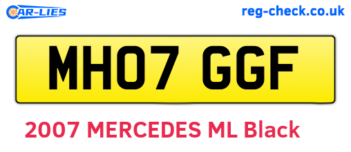 MH07GGF are the vehicle registration plates.