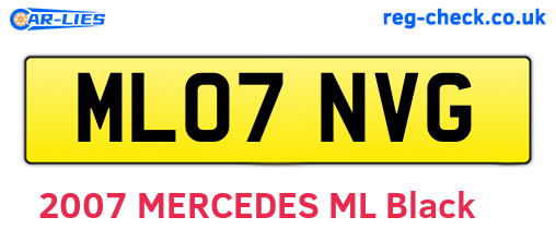 ML07NVG are the vehicle registration plates.