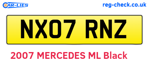 NX07RNZ are the vehicle registration plates.