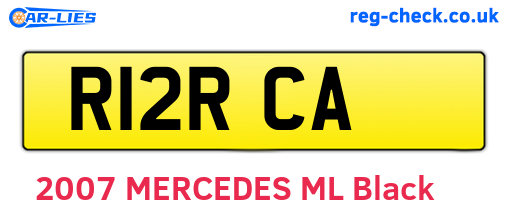 R12RCA are the vehicle registration plates.