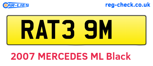 RAT39M are the vehicle registration plates.