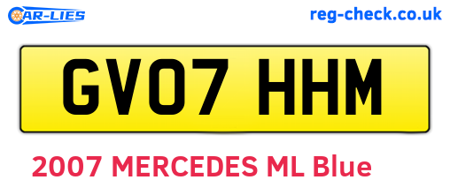 GV07HHM are the vehicle registration plates.