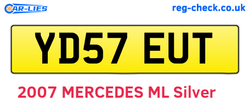 YD57EUT are the vehicle registration plates.