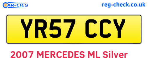 YR57CCY are the vehicle registration plates.