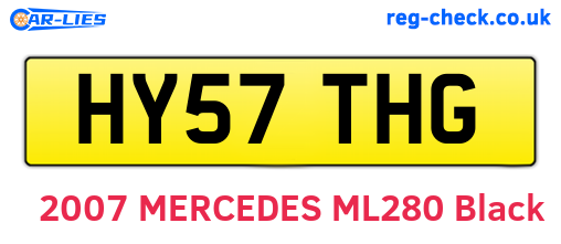 HY57THG are the vehicle registration plates.