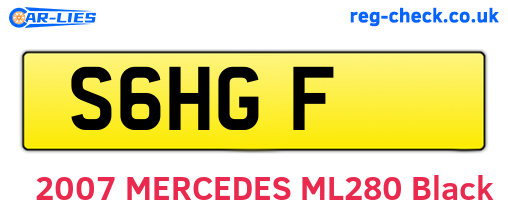S6HGF are the vehicle registration plates.
